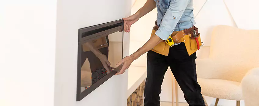 Metal Fireplace Installation in Mira Loma, California