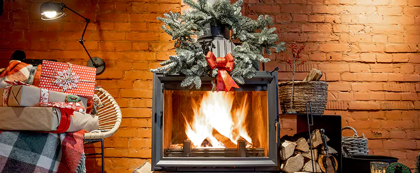 Travis Industries Linear Gas Fireplace Installation in Mira Loma, California
