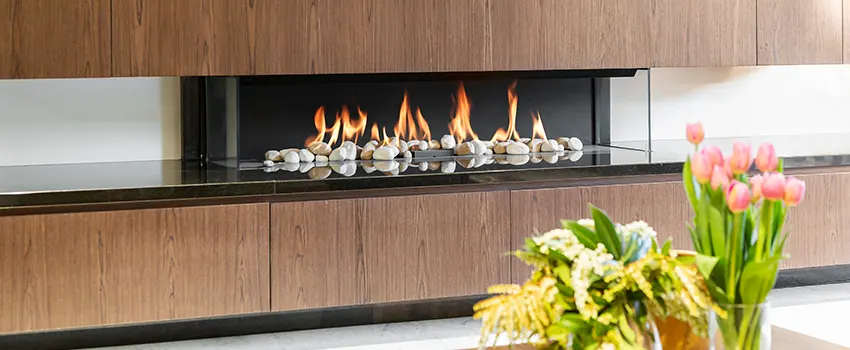 Double-height Fireplace Design Refurbishment in Mira Loma, California